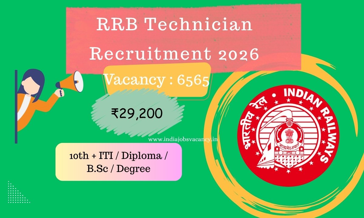 Indian Railway RRB Technician Recruitment 2026 Notification and Apply Online Link